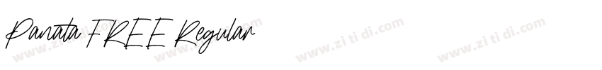 Panata FREE Regular字体转换 Panata FREE Regular字体转换